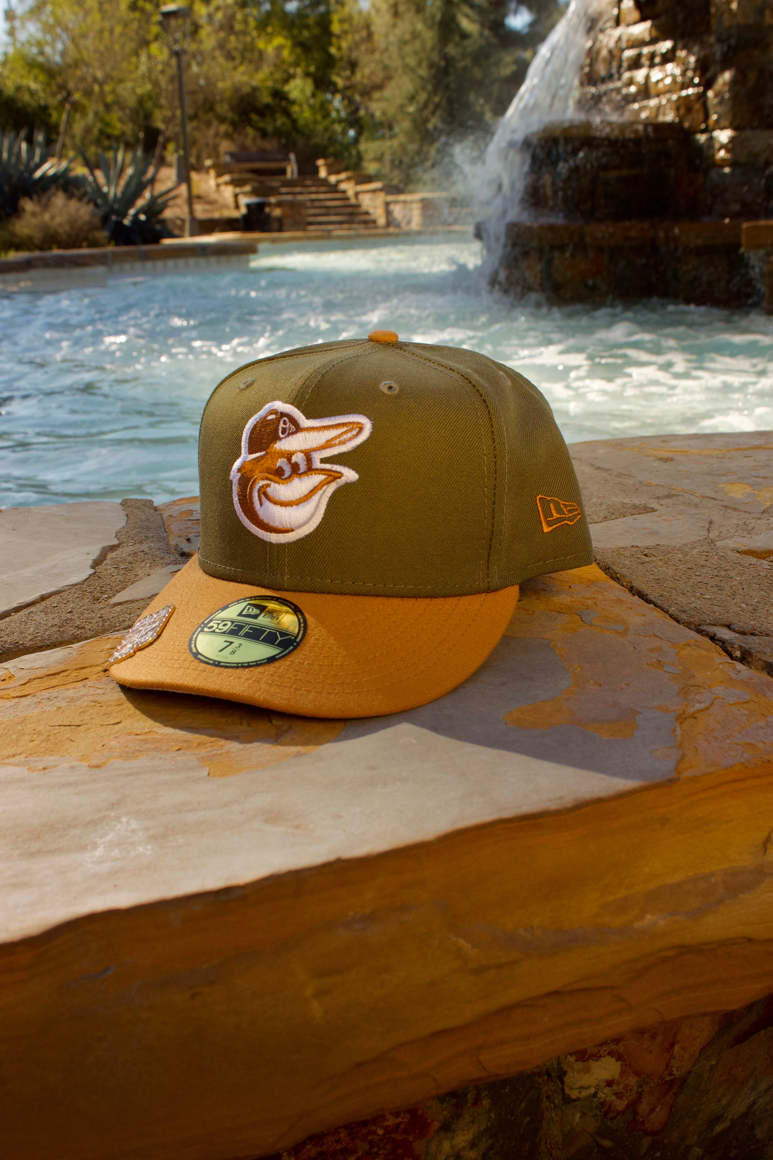 NEW ERA EXCLUSIVE 59FIFTY OLIVE/KHAKI BALTIMORE ORIOLES 2TONE COLOR PACK
