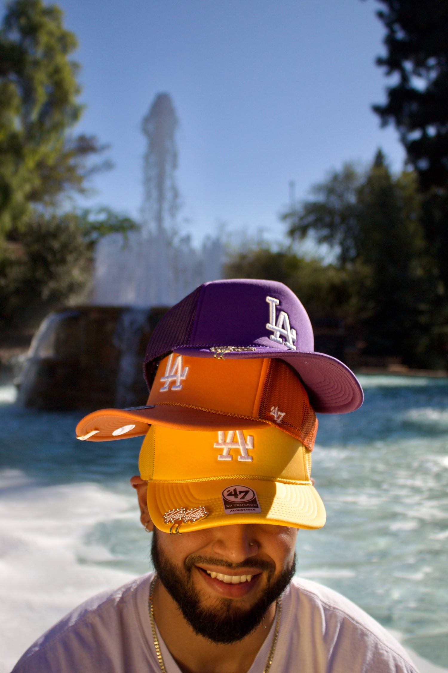 YELLOW GOLD LOS ANGELES DODGERS '47 TRUCKER ADJUSTABLE