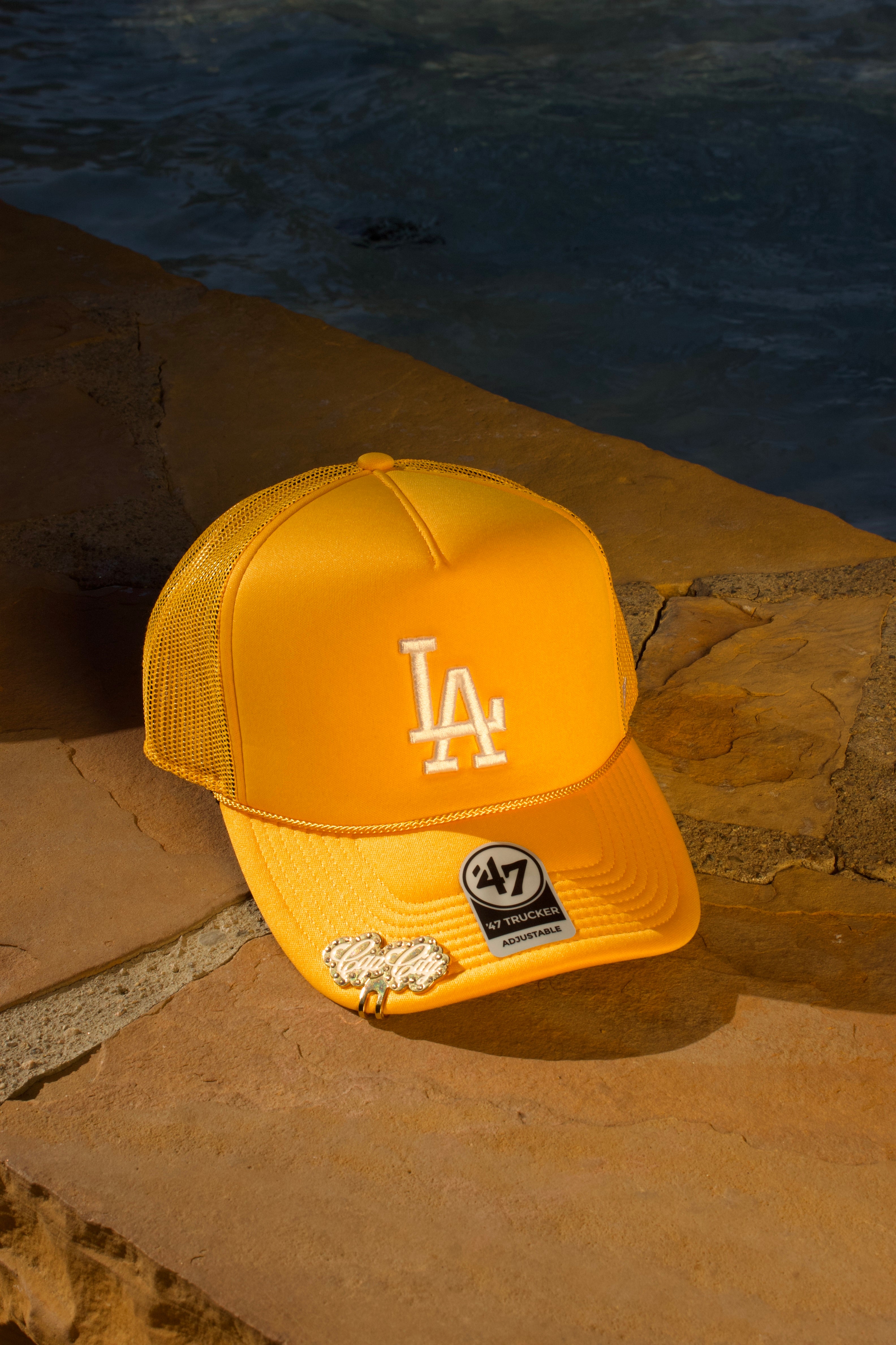 YELLOW GOLD LOS ANGELES DODGERS '47 TRUCKER ADJUSTABLE