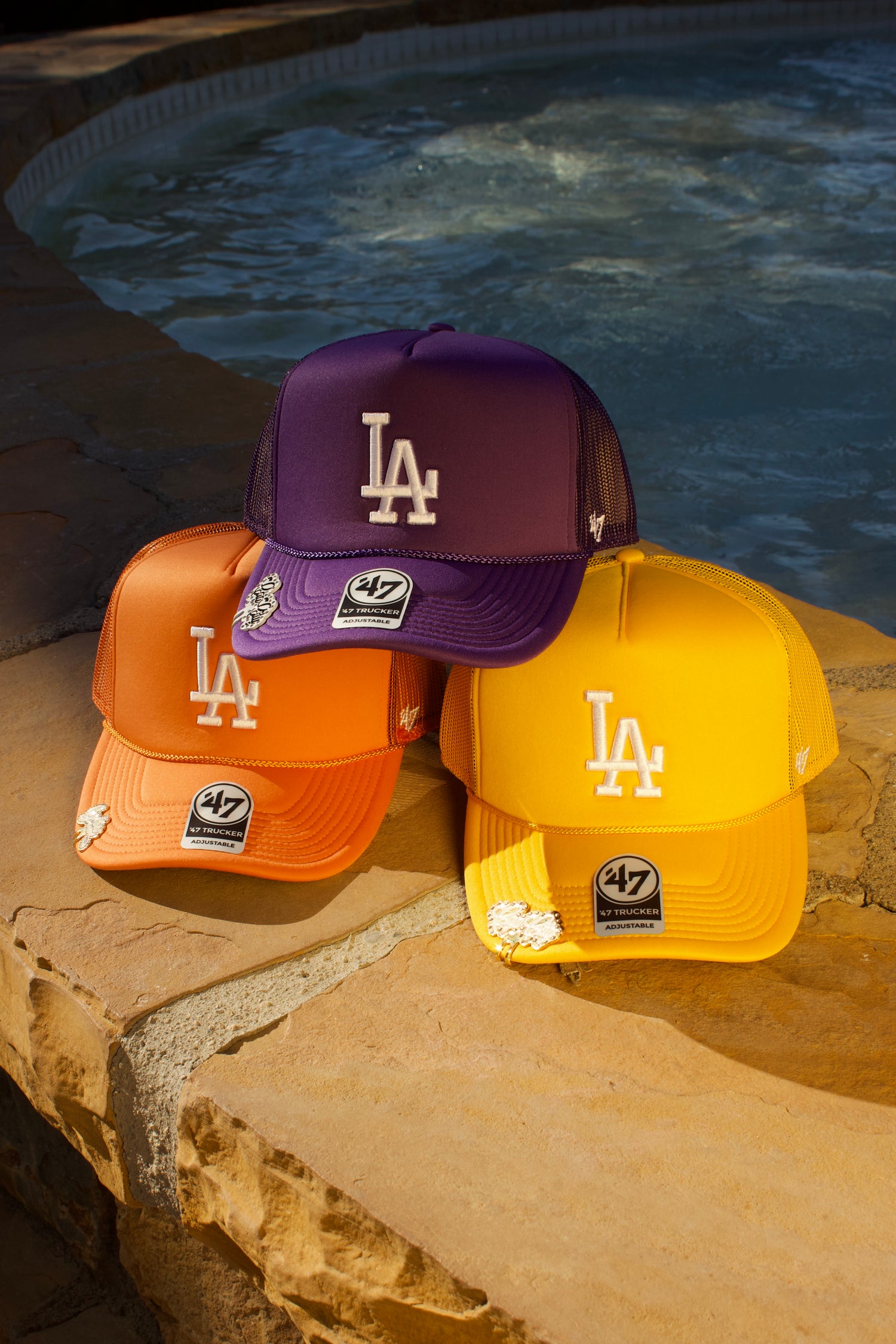 YELLOW GOLD LOS ANGELES DODGERS '47 TRUCKER ADJUSTABLE