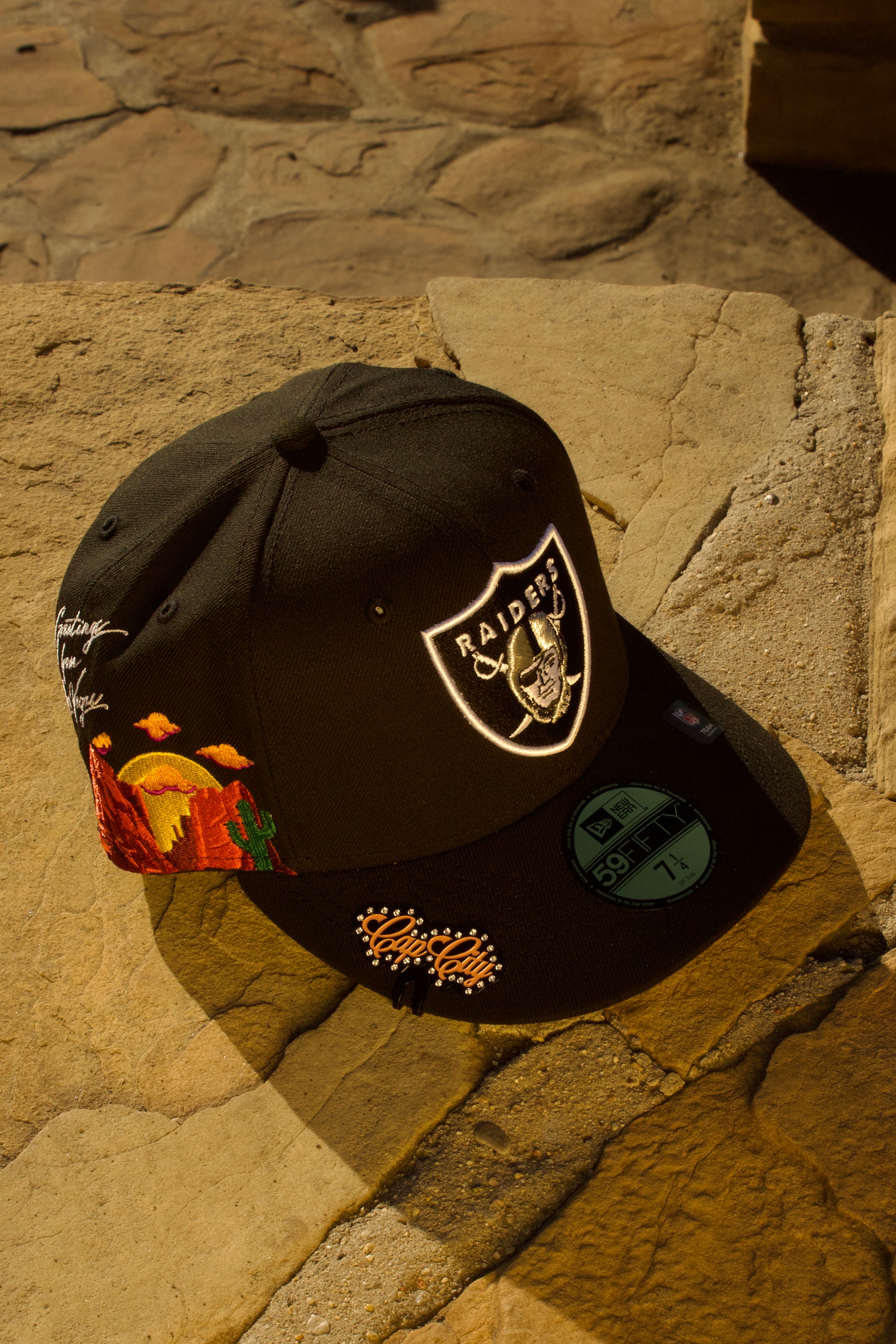 Las Vegas Raiders Fitted New Era 59Fifty Starry Black Cap Hat – THE 4TH  QUARTER