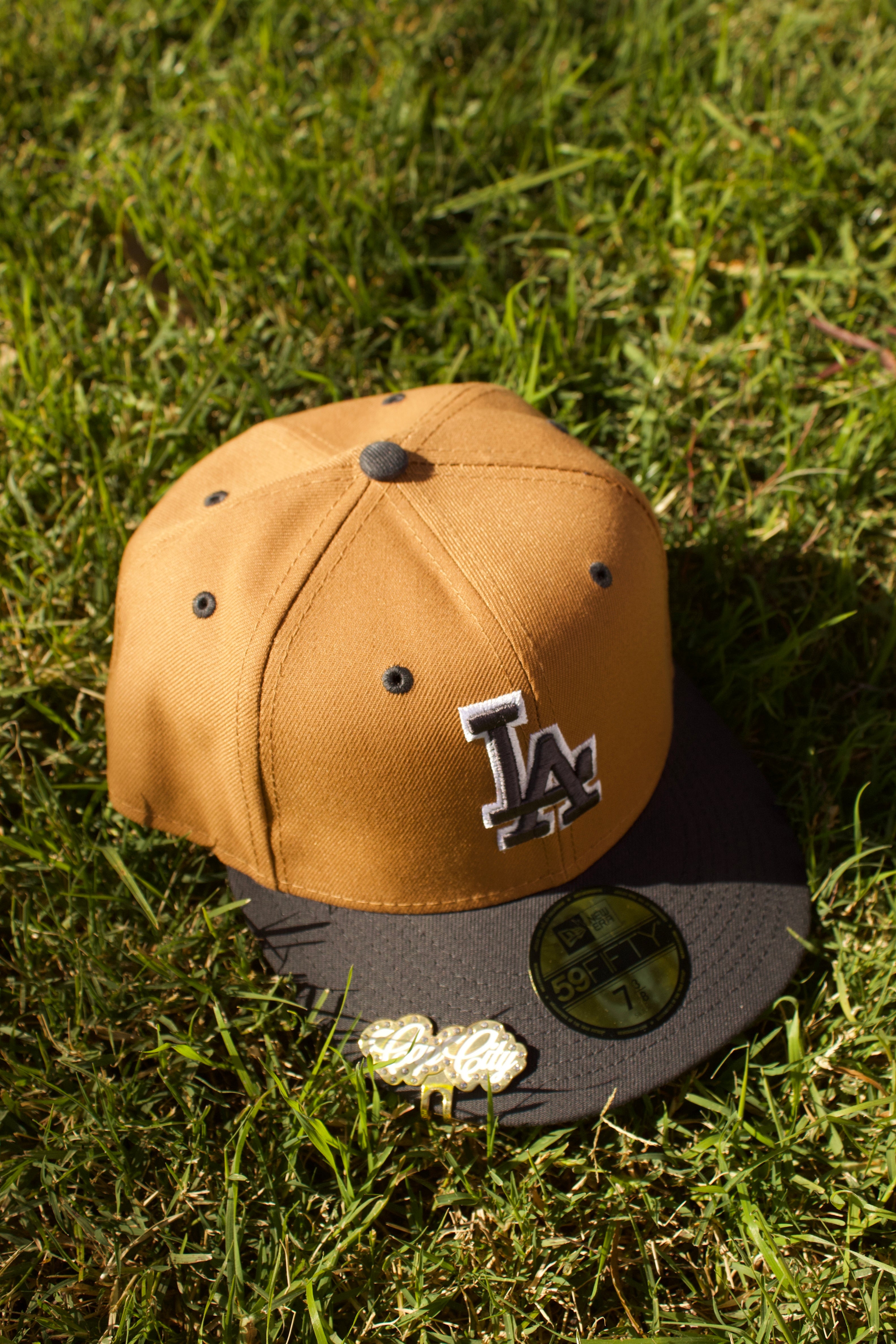 NEW ERA EXCLUSIVE 59FIFTY TAN/GREY LOS ANGELES DODGERS 2TONE COLOR PACK