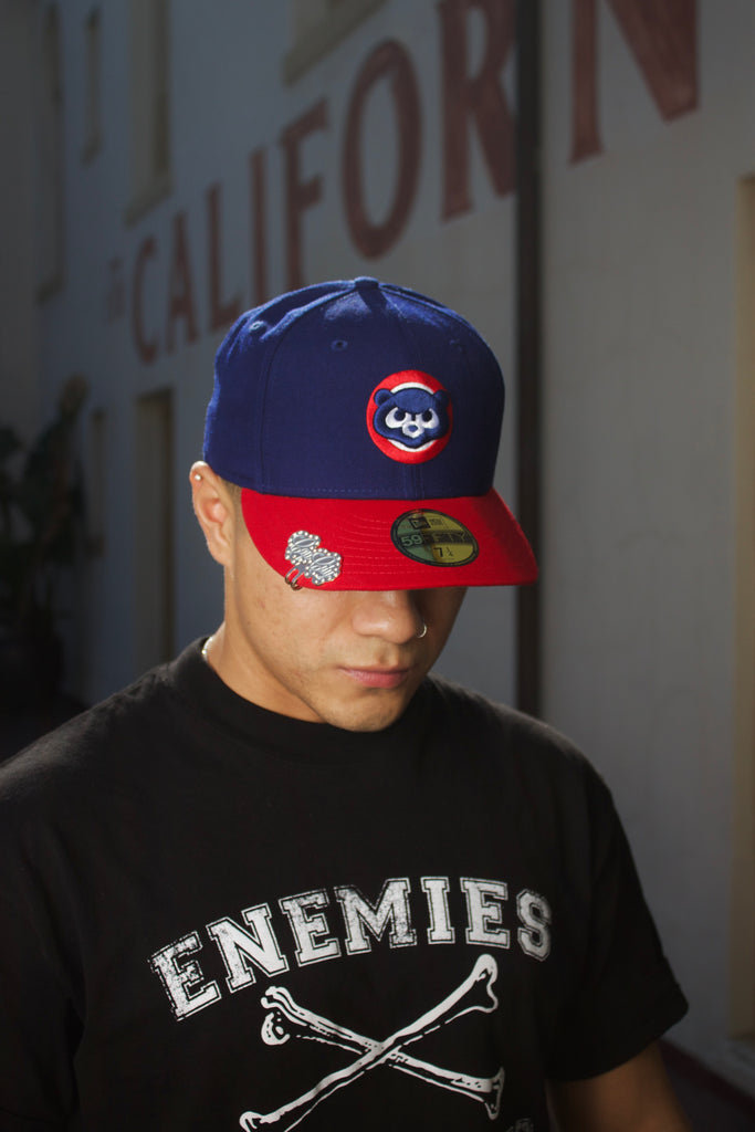 NEW ERA EXCLUSIVE 59FIFTY BLUE/RED CHICAGO CUBS FITTED (GREY UV)