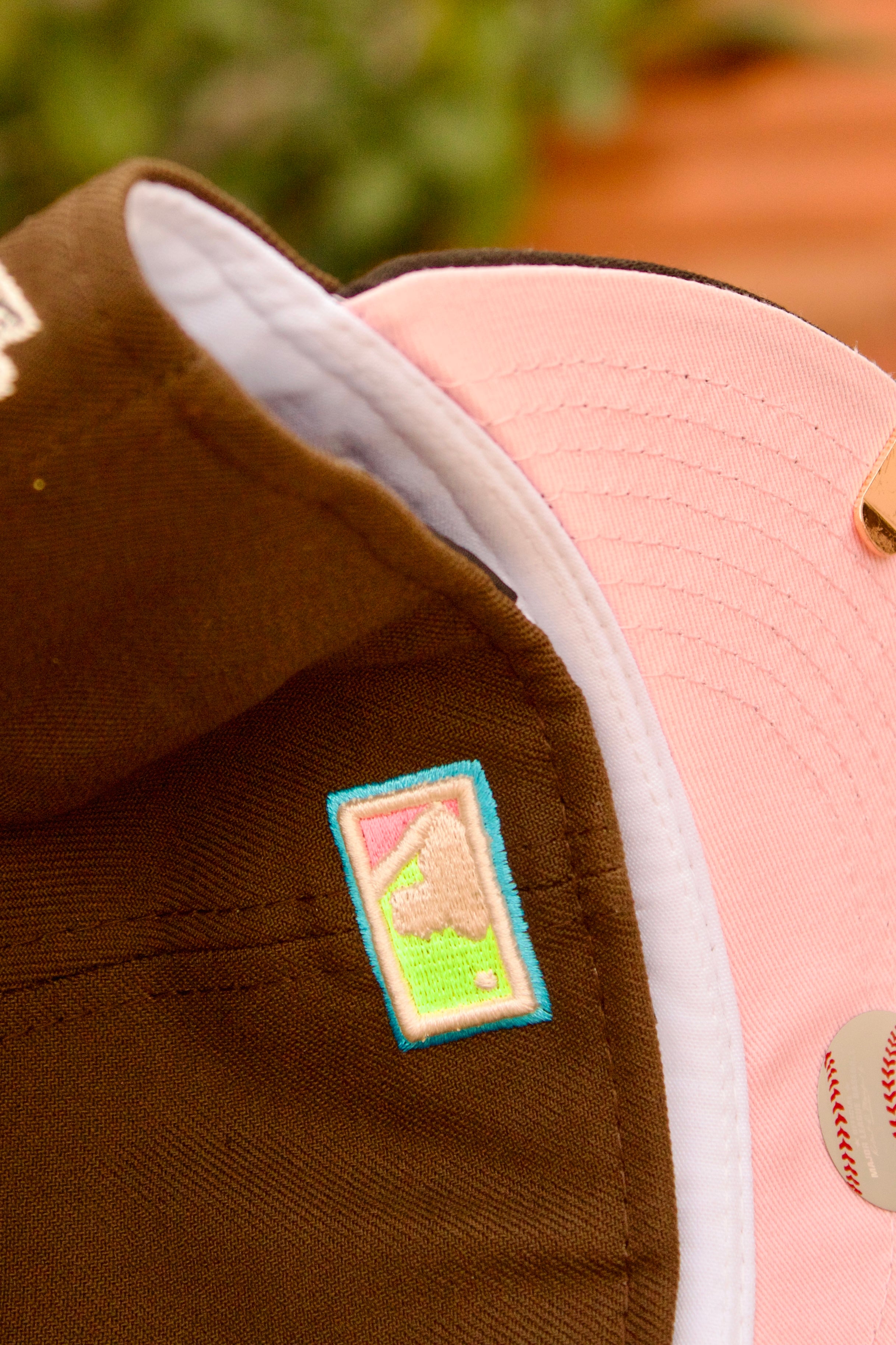 NEW ERA EXCLUSIVE 59FIFTY MOCHA/BLACK TAMPA BAY RAYS W/ 1998 INAUGURAL SEASON PATCH