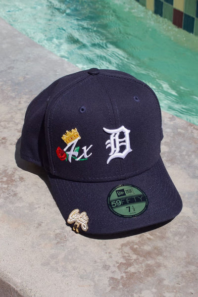 NEW ERA EXCLUSIVE 59FIFTY NAVY DETROIT TIGERS 